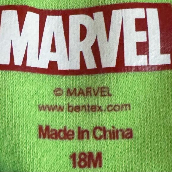 Marvel Avengers Hulk Boys Cuddly Cosplay Short Sleeve Bodysuit. 18 Months. - Picture 4 of 5